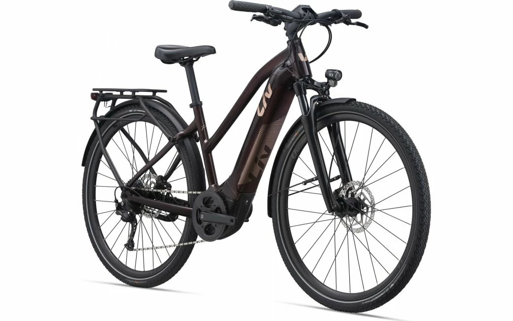 Vélo De Ville électrique Femme Liv Amiti E+ 2 Marron/Beige - 2022 2 Vélo De Ville électrique Femme Liv Amiti E+ 2 Marron/Beige - 2022 – Image 2